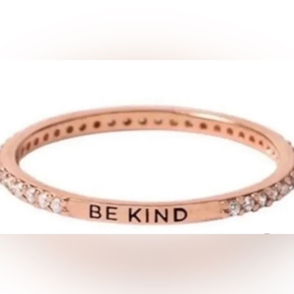 "Be Kind" CZ Stackable Ring